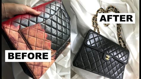 chanel leather bag repair.